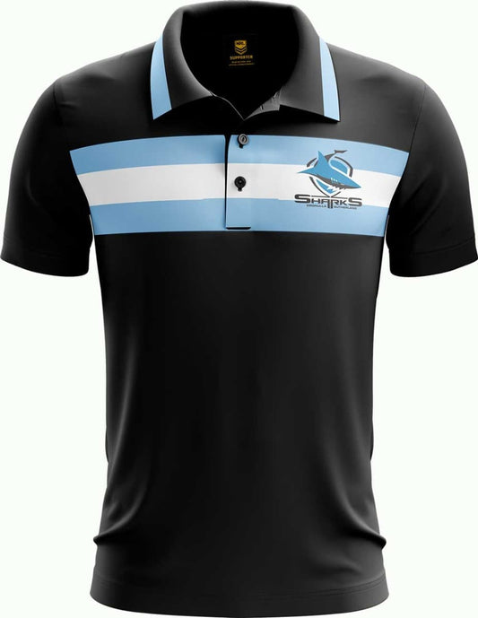 Cronulla Sharks NRL Mens Advantage Polo Shirt