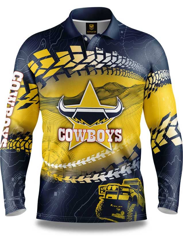 North Queensland Cowboys NRL Trax Off Road Camping Shirts