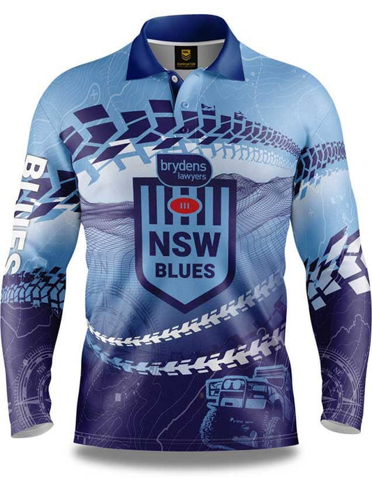NSW Blues State of Origin Trax Off Road Camping Shirts