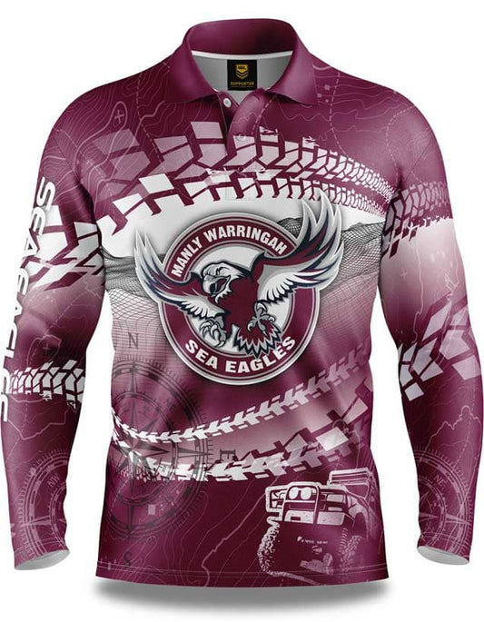 Manly Sea Eagles Trax Off Road Camping Shirts