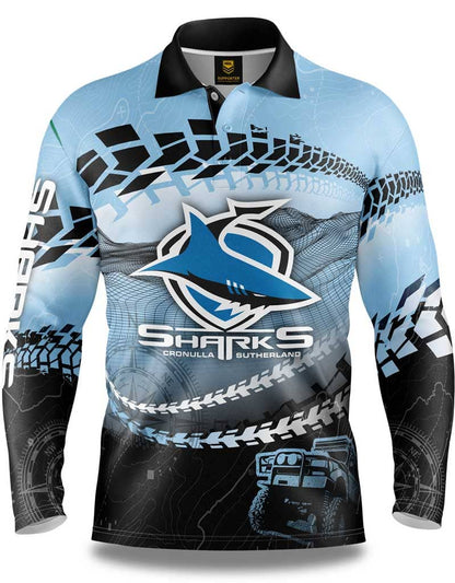Cronulla Sharks Trax Off Road Camping Shirts
