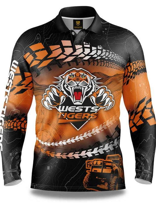 Wests Tigers Trax Off Road Camping Shirts