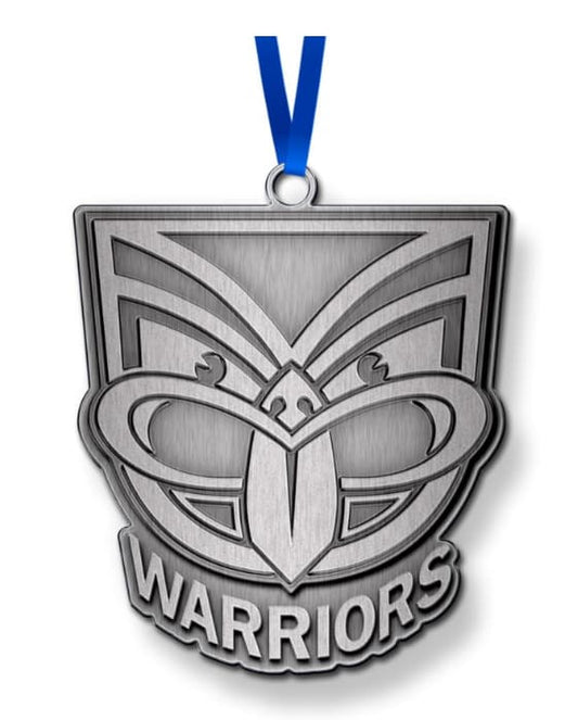 New Zealand Warriors NRL Christmas Metal Ornament