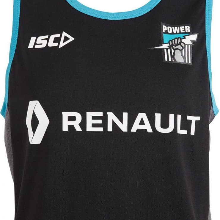 Port Adelaide Power AFL Black Training Singlet