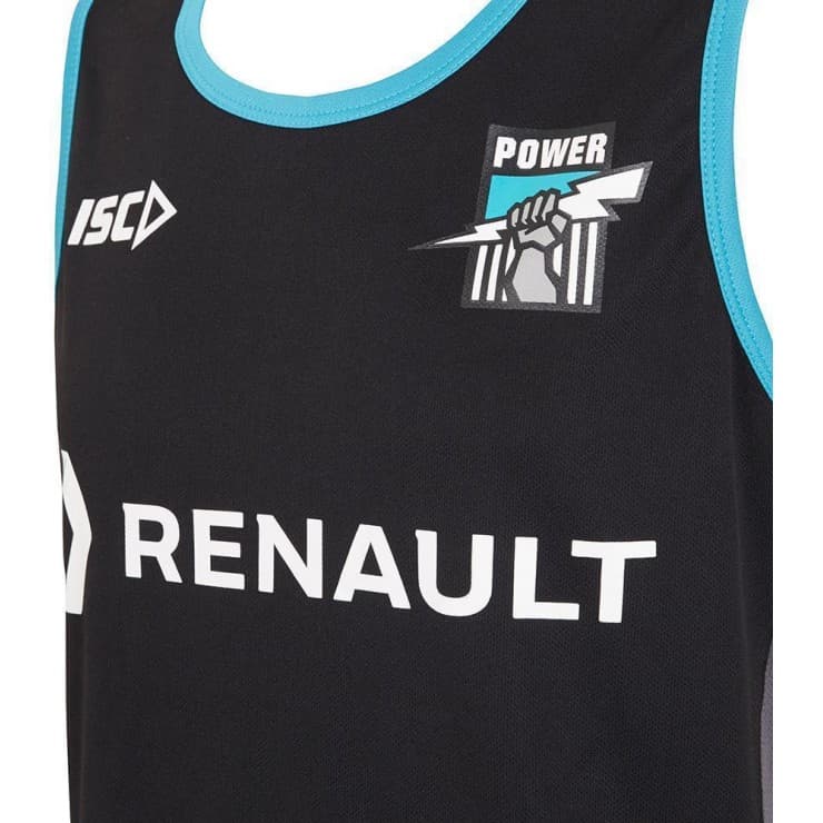 Port Adelaide Power AFL Black Training Singlet