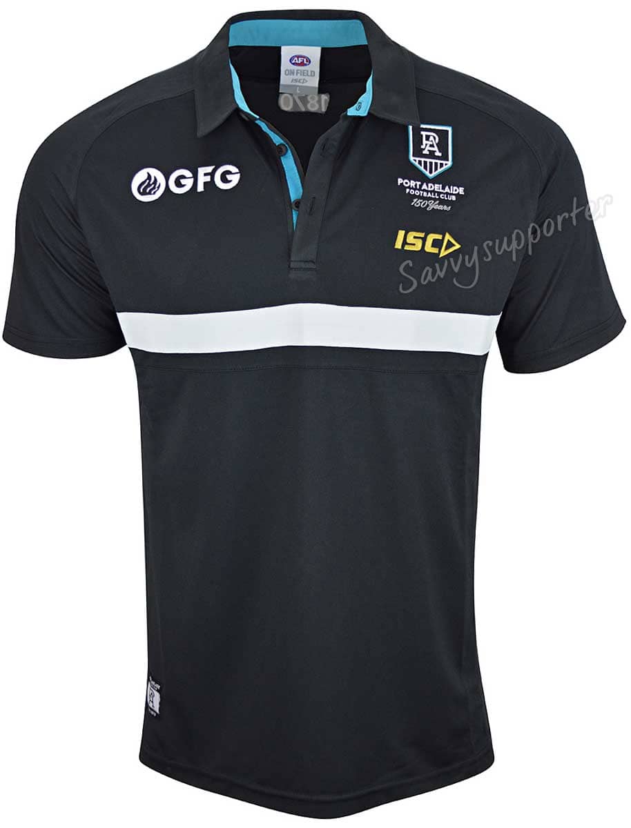 Port Adelaide Power 2020 AFL Mens Media Polo Shirt