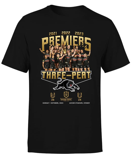 Penrith Panthers 2023 NRL Mens Premiers Team Photo Shirt