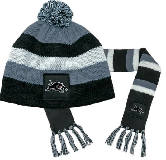 Penrith Panthers NRL Baby Beanie and Scarf Combo