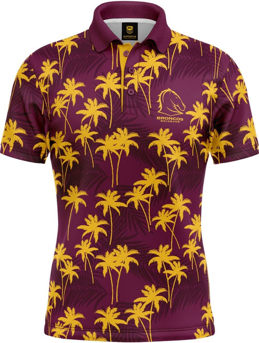 Brisbane Broncos NRL Par-Tee Golf Polo Shirt