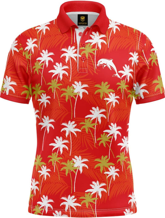 Redcliffe Dolphins NRL Par-Tee Golf Polo Shirt