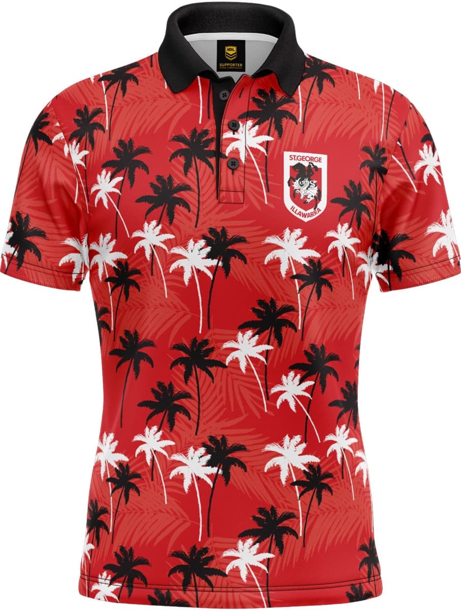 St George Dragons NRL Par-Tee Golf Polo Shirt