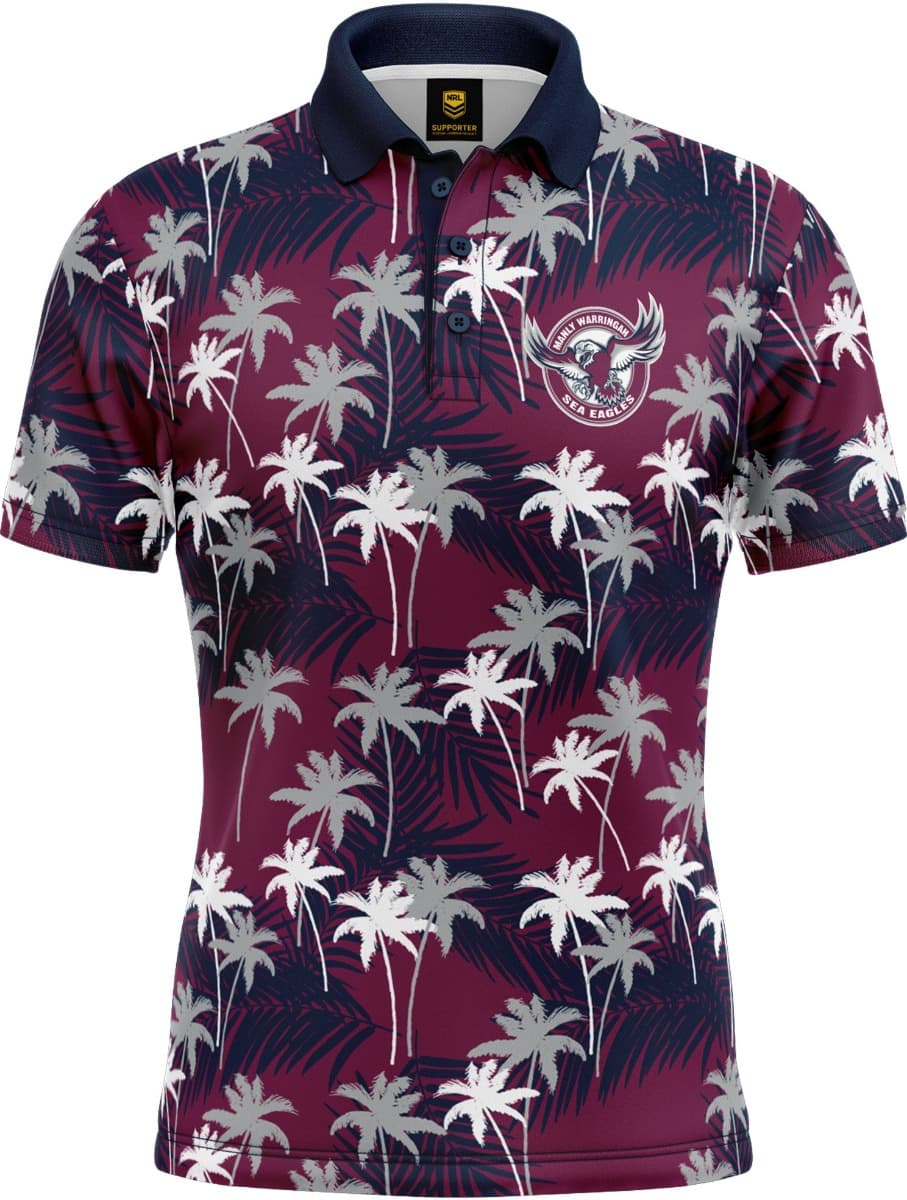 Manly Sea Eagles NRL Par-Tee Golf Polo Shirt