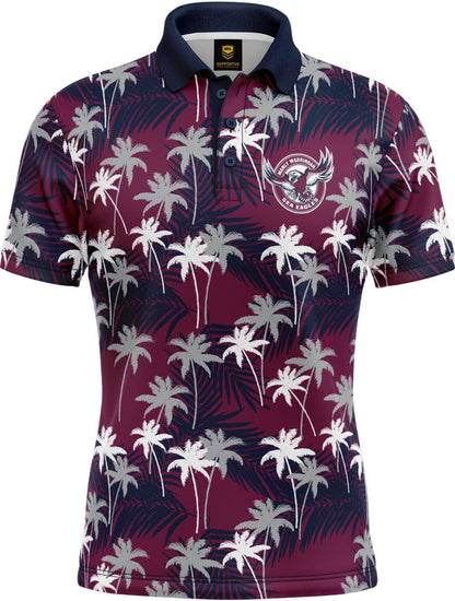 Manly Sea Eagles NRL Par-Tee Golf Polo Shirt