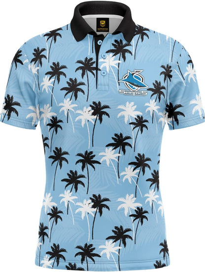 Cronulla Sharks NRL Par-Tee Golf Polo Shirt