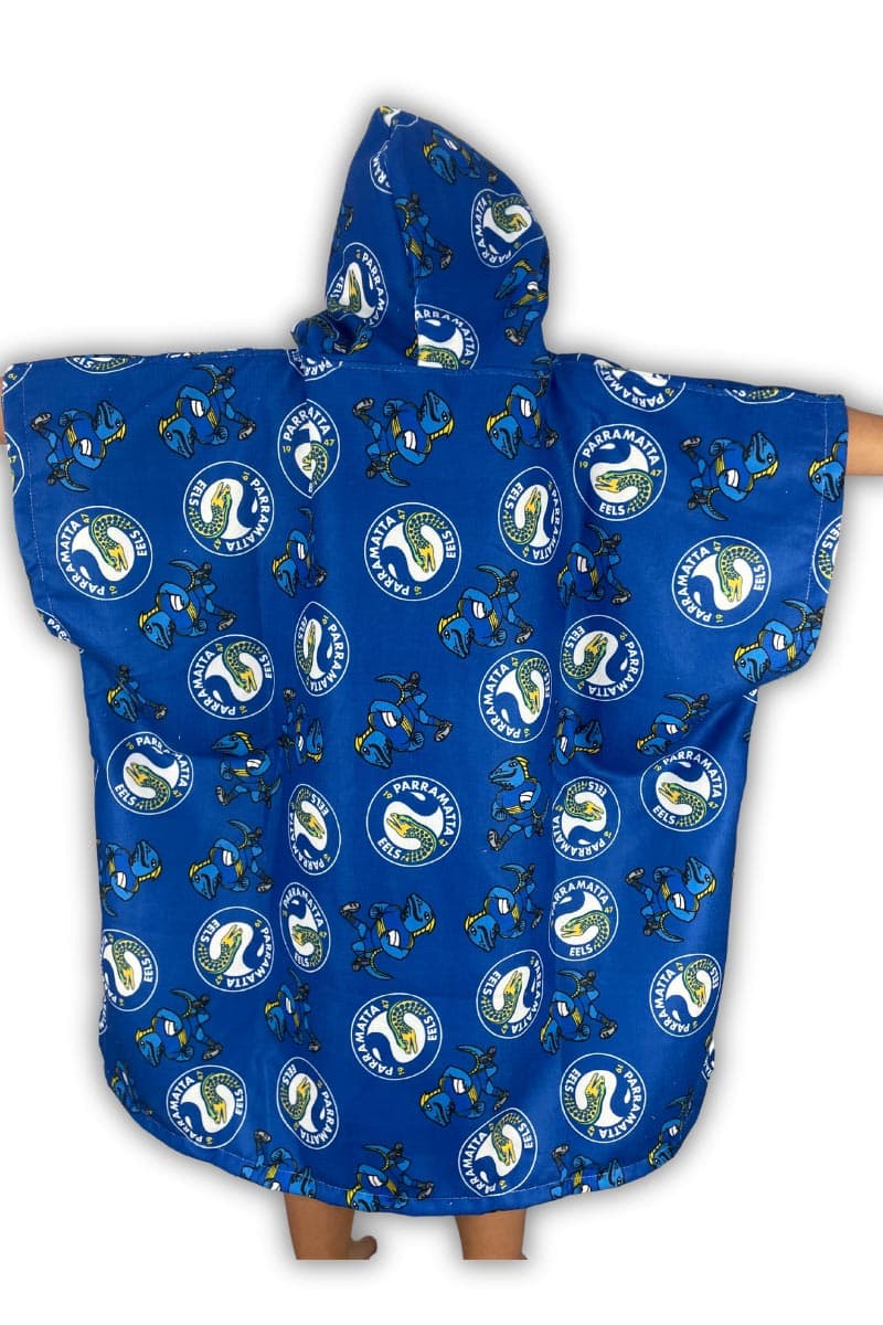 Parramatta Eels NRL Kids Hooded Beach Towel