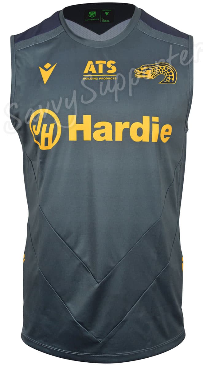 Parramatta Eels 2025 Mens NRL Grey Training Singlet