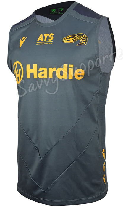 Parramatta Eels 2025 Mens NRL Grey Training Singlet