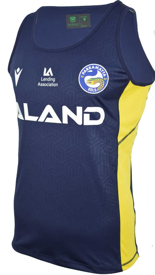 Parramatta Eels 2023 NRL Mens Navy Training Singlet