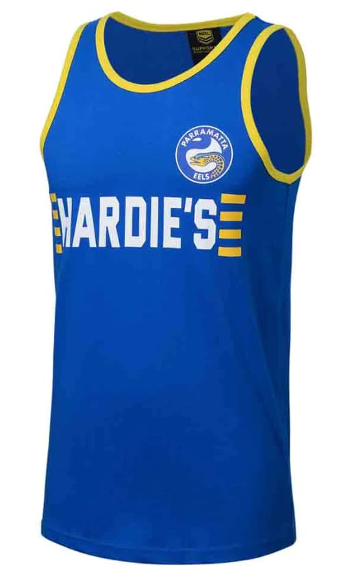Parramatta Eels NRL Mens Retro Singlet