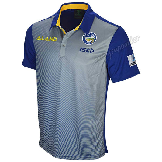 Parramatta Eels NRL ISC Grey Marine Polo Shirt
