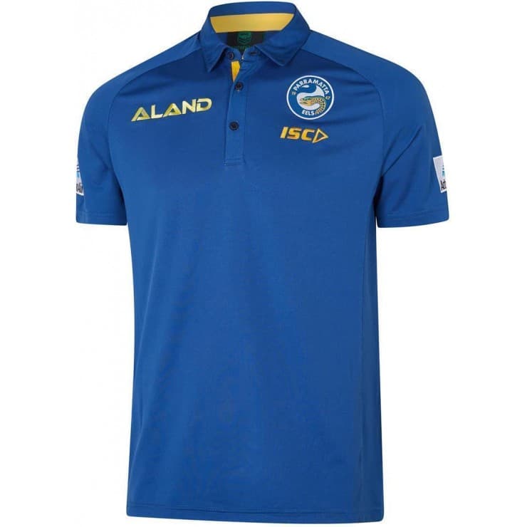 Parramatta Eels 2019 Mens Marine Media Polo Shirt