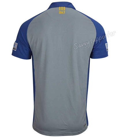 Parramatta Eels NRL Mens Mid Grey Media Polo Shirt