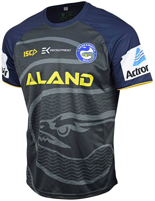 Parramatta Eels NRL Mens Grey Training Shirt