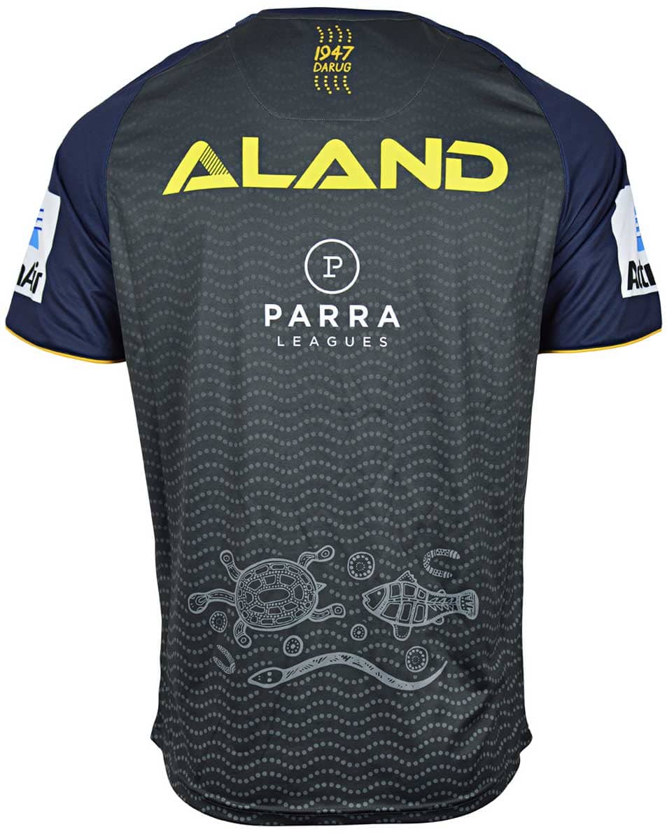 Parramatta Eels NRL Mens Grey Training Shirt