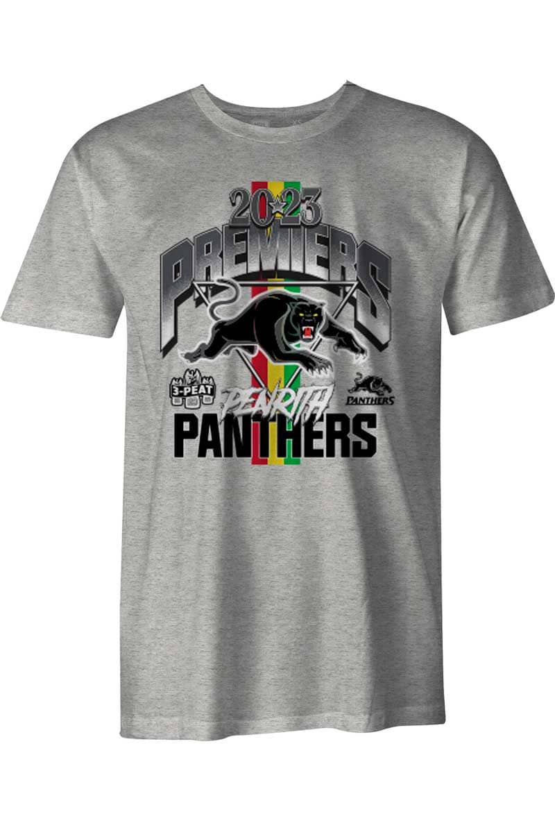 Penrith Panthers 2023 NRL Kids Premiers Grey Arch Tee