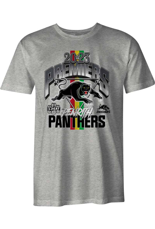 Penrith Panthers 2023 NRL Kids Premiers Grey Arch Tee
