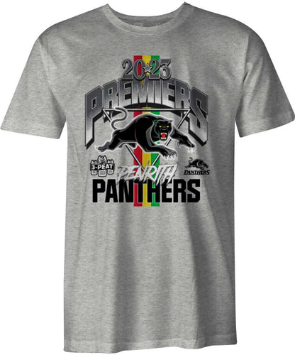 Penrith Panthers 2023 NRL Mens Grey Premiers Arch Shirt