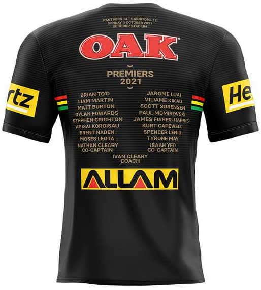 Penrith Panthers 2021 NRL Mens Premiers Jersey