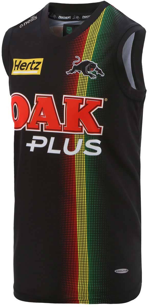 Penrith Panthers NRL Mens Black Training Singlet