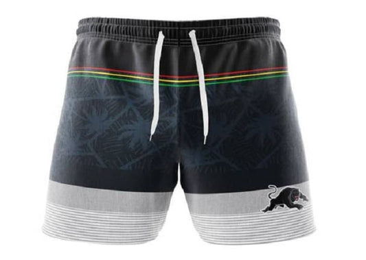 Penrith Panthers NRL Mens Beach Shorts and Hat Combo