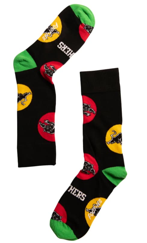 Penrith Panthers NRL Adults Logo Dots Socks