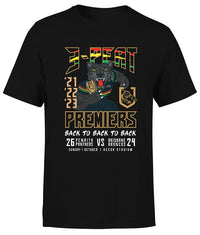 Penrith Panthers 2023 NRL Mens Premiers Black Caricature Shirt