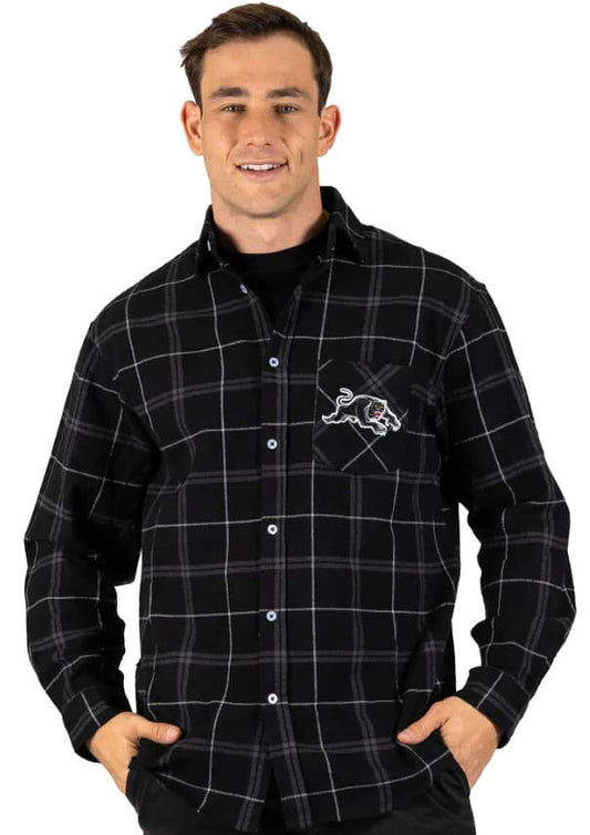 Penrith Panthers NRL Mens Mustang Flannel Shirt
