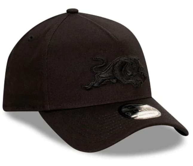 Penrith Panthers NRL New Era 9FORTY Black on Black Snapback Cap