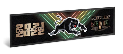 Penrith Panthers 2022 NRL Premiers P1 Bar Runner