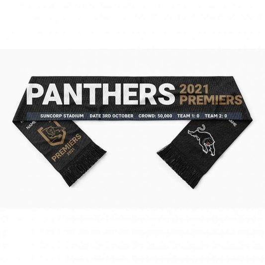 Penrith Panthers 2021 NRL Premiers Scarf