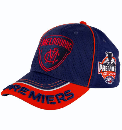 Melbourne Demons 2021 AFL P2 Navy Premiers Cap / Hat