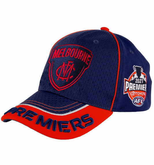 Melbourne Demons 2021 AFL P2 Navy Premiers Cap / Hat