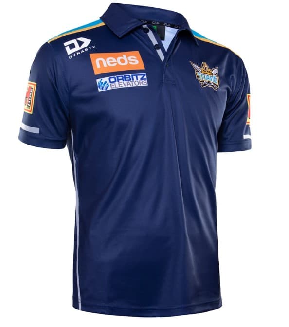 Gold Coast Titans 2020 NRL Mens Media Polo Shirt