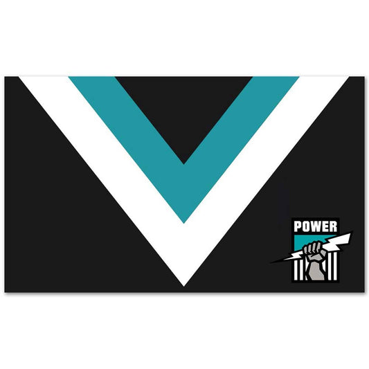 Port Adelaide Power AFL Team Giant Pole Flag 1800mm by 900mm