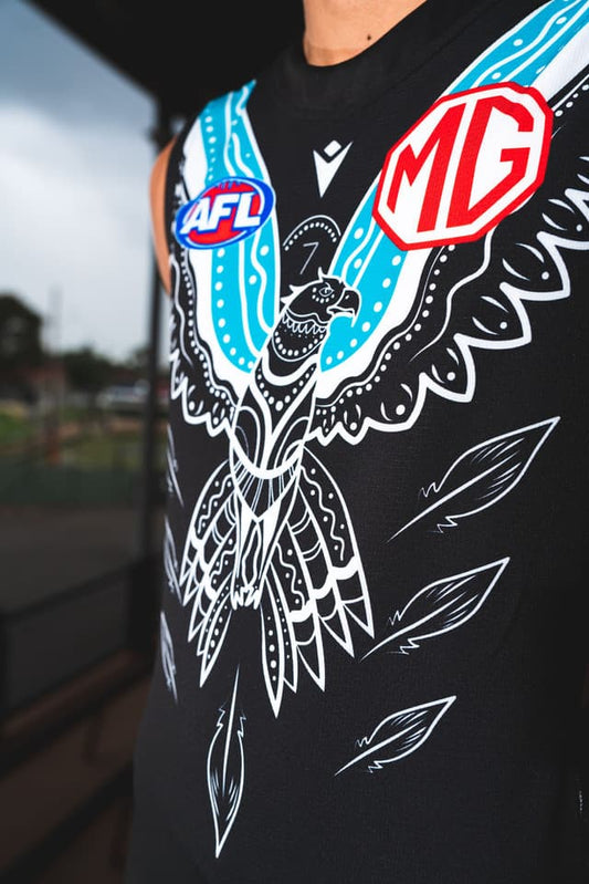 Port Adelaide Power 2023 AFL Kids Indigenous Guernsey