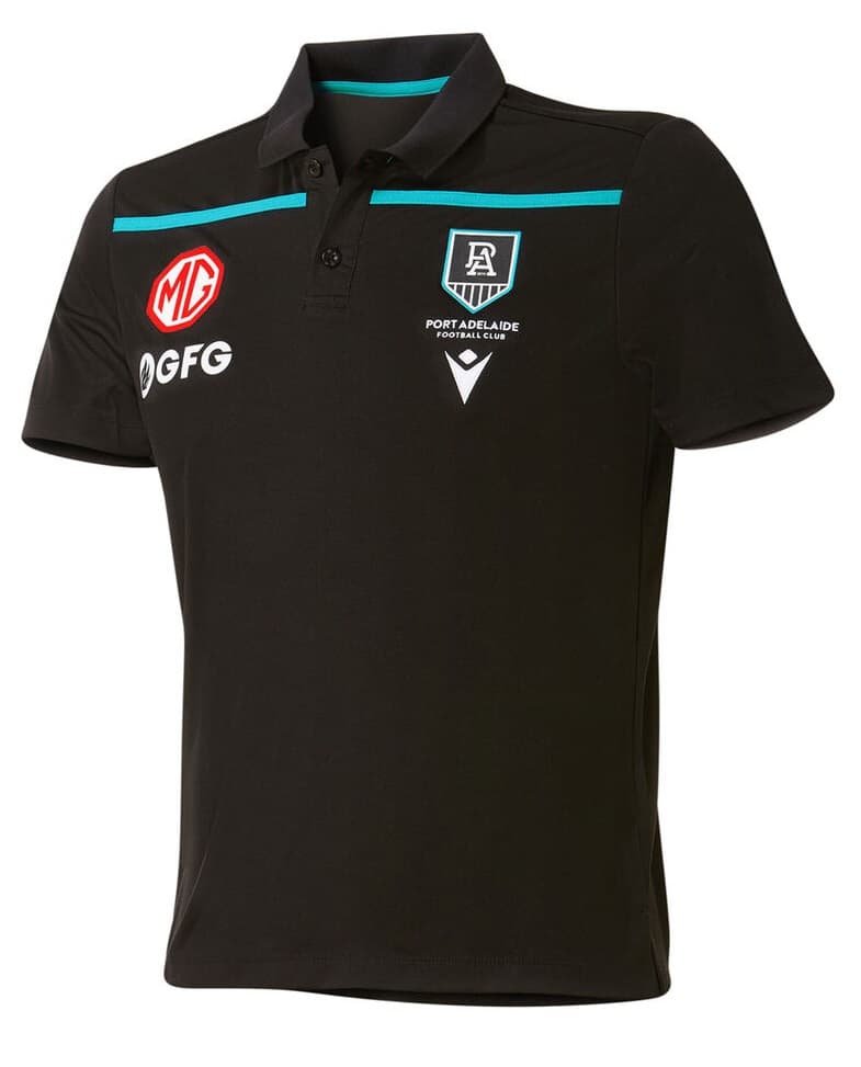 Port Adelaide Power Mens Players Travel Polo Shirt