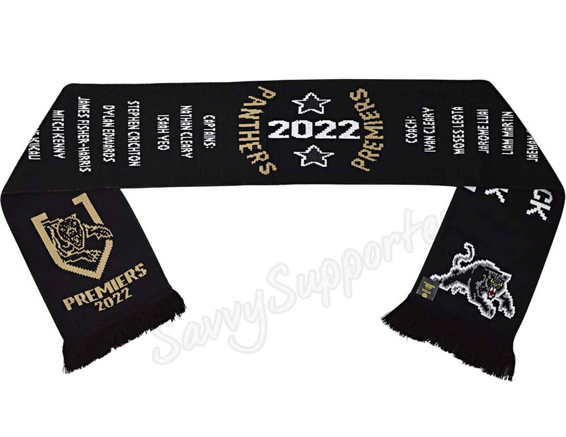 Penrith Panthers 2022 NRL Premiers Scarf