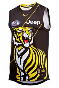 Richmond Tigers AFL Mens Training Guernsey