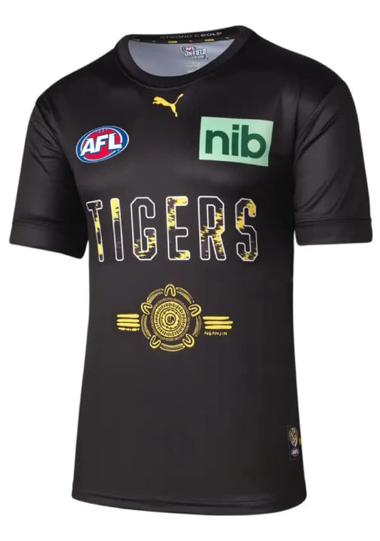 Richmond Tigers AFL Mens Warm Up Tee