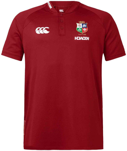 British & Irish Lions 2025 Rugby Union Mens CCC Red Polo Shirt